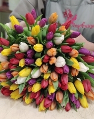 Букет из 101 тюльпана