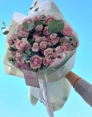 Букет из пионовидных роз Инносентия Карамель