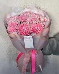 Букет из хризантем Бейби Пинк