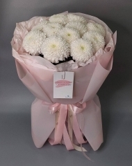 Монобукет хризантем Супербоул