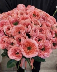 Монобукет из 35 розы Мандарин