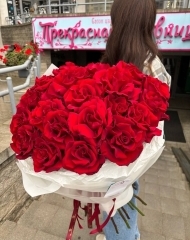 Букет из 21 розы Эксплорер (90-100 см)