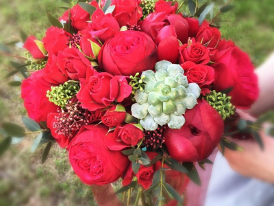Букет свадебный сочный