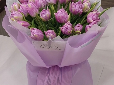 Монобукет тюльпанов Даббл Прайс(25 шт)