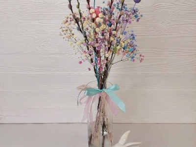 Пасхальный букетик из вербы