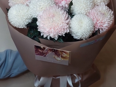 Букет микс из хризантем